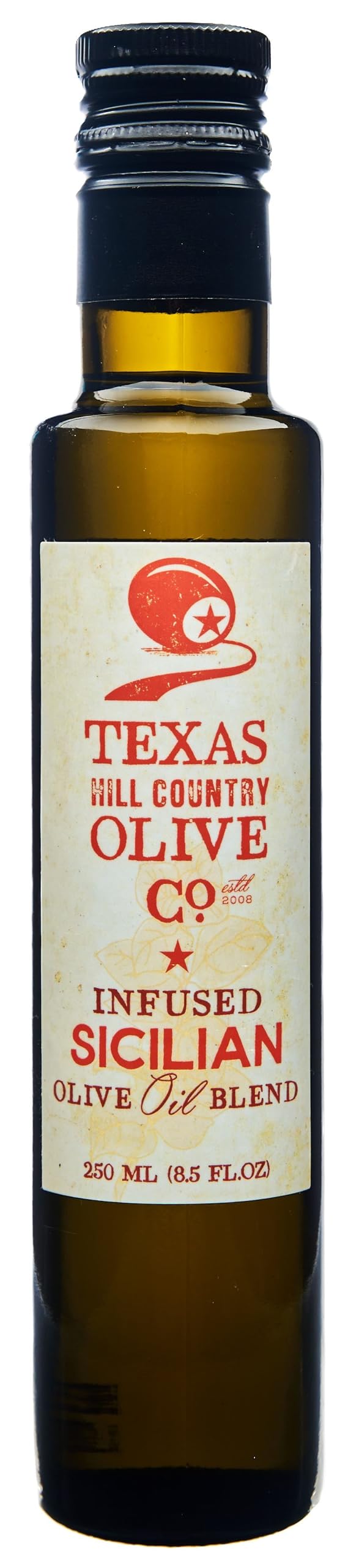 Texas Hill Country Olive Co Sicilian Infused Olive Oil - Cold Pressed Gourmet EVOO Olive Oil - Great for Dressing Dipping Marina
