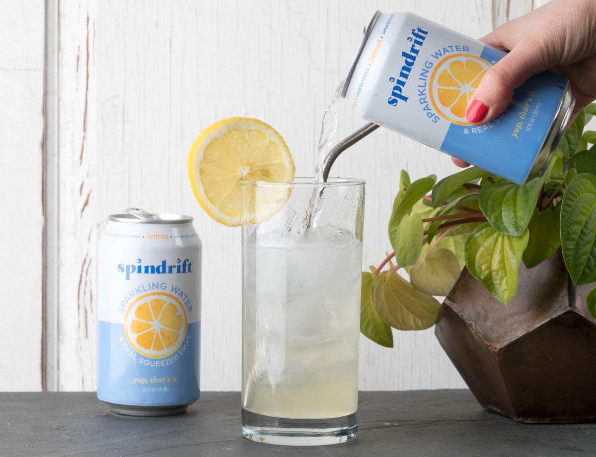 Spindrift  Sparkling Water  Lemon  12 oz  (pack of 8)
