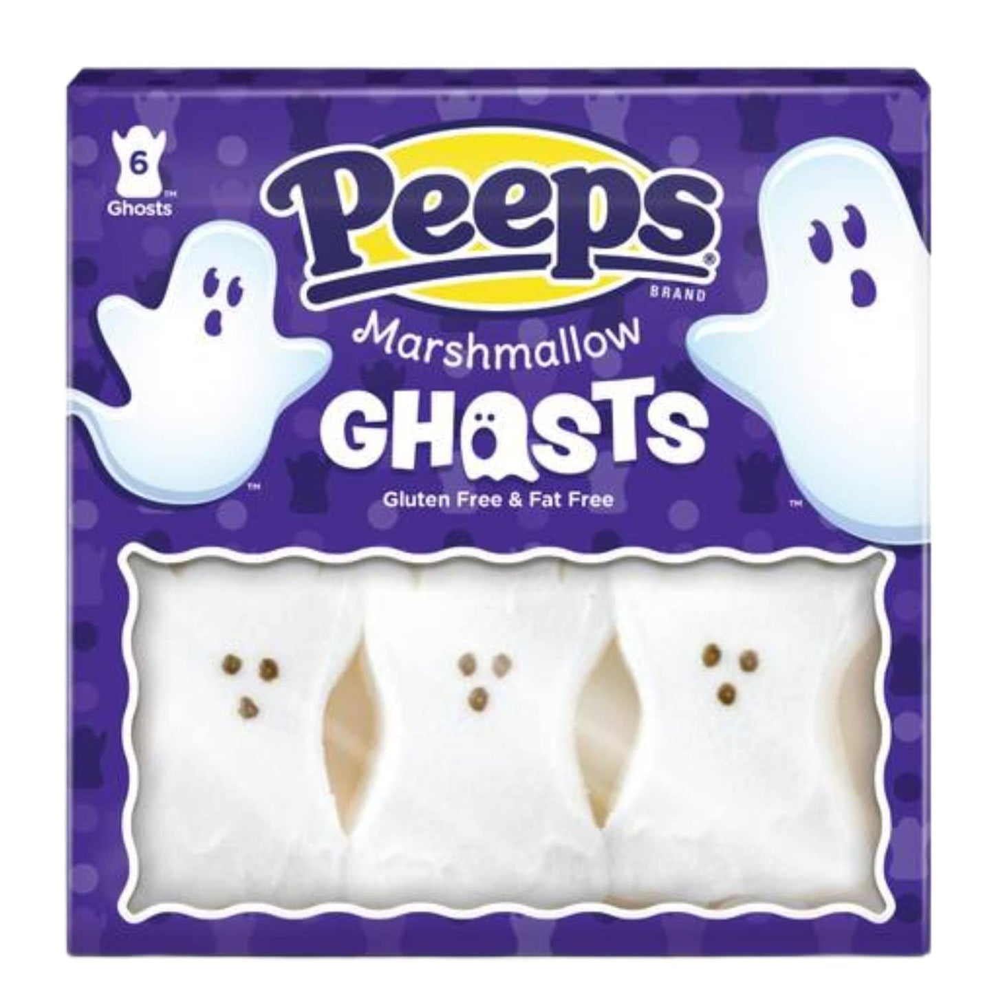 Peeps Marshmallows Variety of 8 Packs of Each Monsters Skulls  Ghosts and Pumpkins  48 Total Halloween Peeps Marshmallows Packaged By Kensington Valley Trading