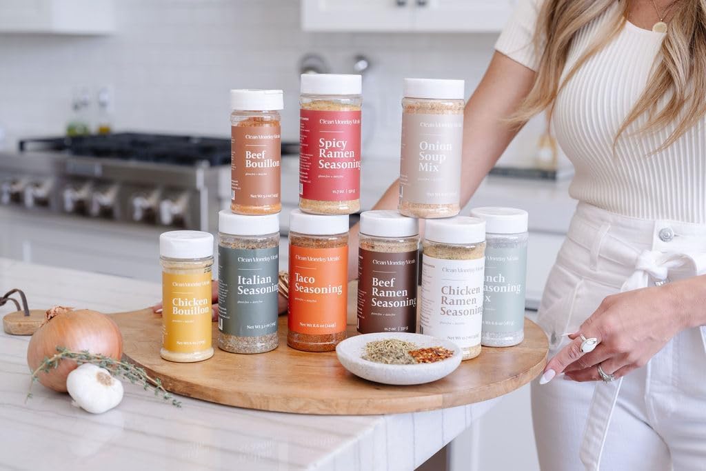 Clean Monday Meals Chicken Ramen Seasoning Mix | Dairy Free & Gluten Free | Two Pack