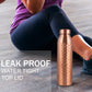 Norman Jr, Hammered Copper Water Bottle 1 Ltr Extra Large - An Ayurvedic Pure Premium Copper Vessel- Drink More Water, Lower Sug