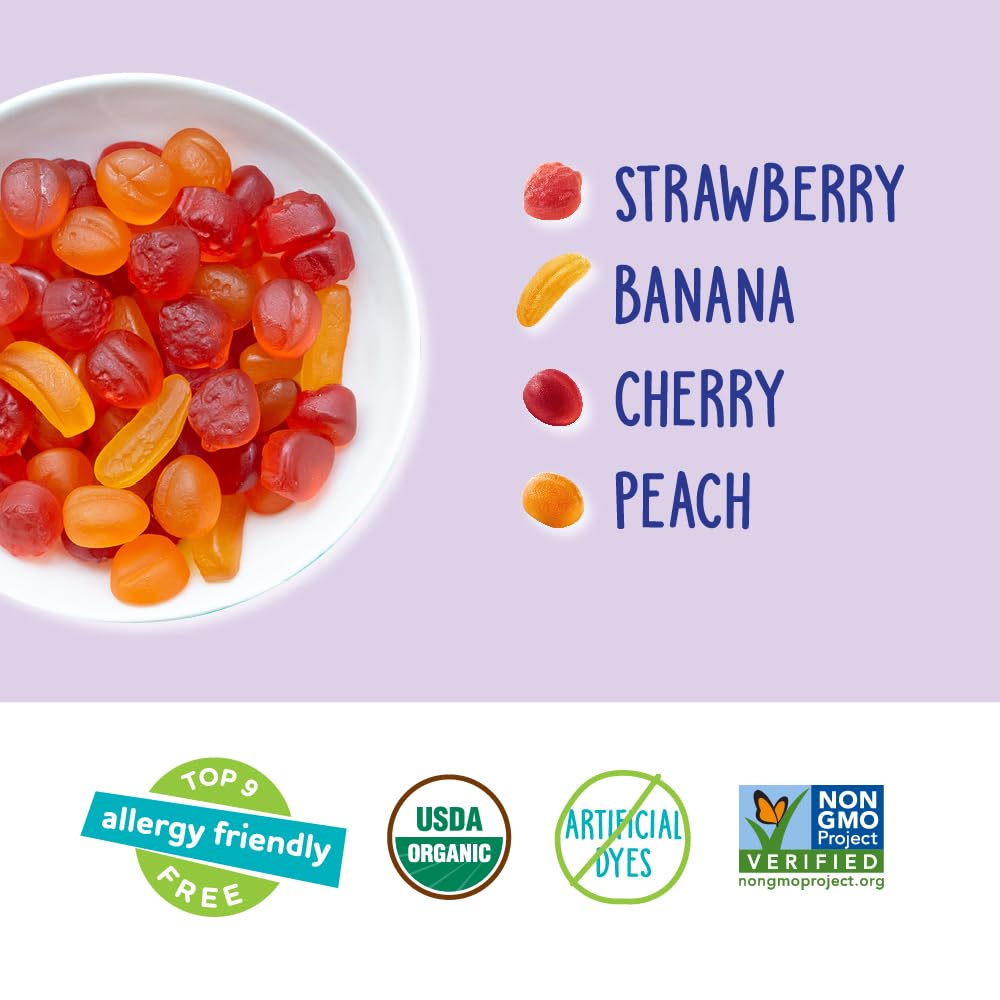 Yumearth Organic Fruit Snacks - Fruit Gummies Snack Packs, Gluten Free Snacks For Kids - Allergy Friendly, Non-Gmo, Vegan, No Ar
