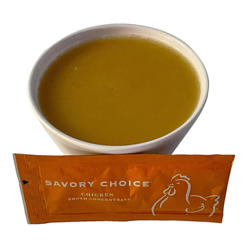 Savory Choice Reduced Sodium Gluten-Free Chicken Broth Concentrate, Stock Concentrate Packets Of 40
