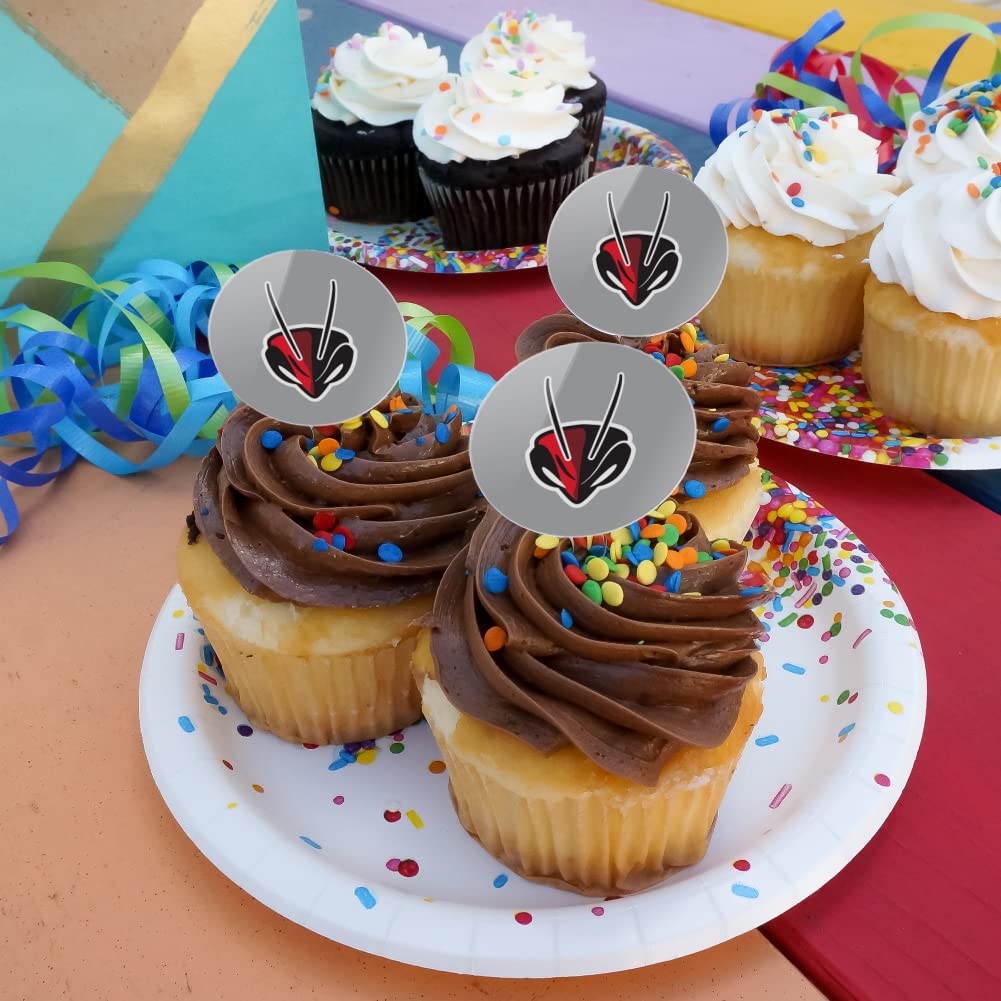 University Of Lynchburg Secondary Logo Cupcake Picks Toppers Decoration Set Of 6