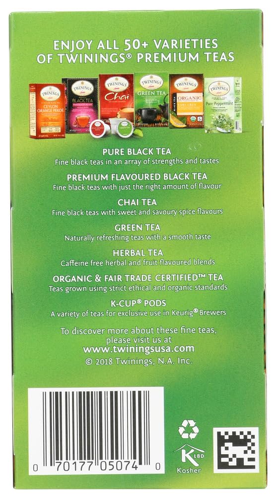 Twinings Tea Green Tea - Jasmine - Case Of 6 - 20 Bags