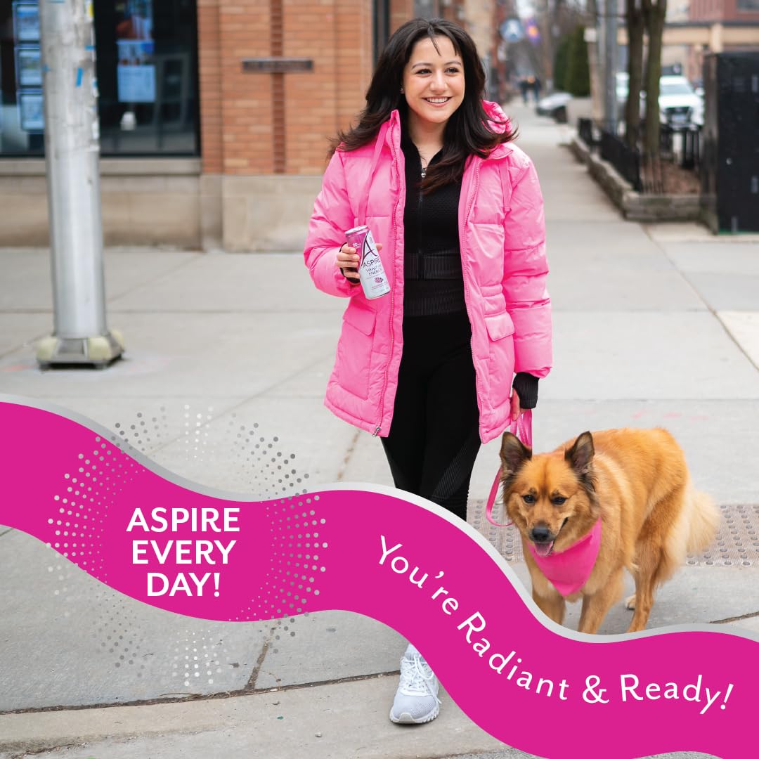 Aspire Classics Variety Pack Healthy Energy Drink, 80mg Natural Caffeine, Zero Sugar, Keto Friendly, 12 Pack