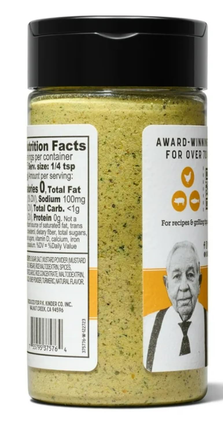 Kinder'S Premium Quality Honey Mustard Seasoning, 6.2 Oz