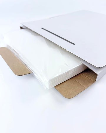 Wafer Paper Flexible Edible Printer Sheets 50 Pack 0.4Mm White Letter Size 8.5'' X 11'' Cake Topper Decoration Burn Away By Mega