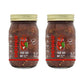 Dennis All-Natural Fiery Red Salsa - Hot, Low Sugar, Vegan Friendly, 2-16 oz Jars
