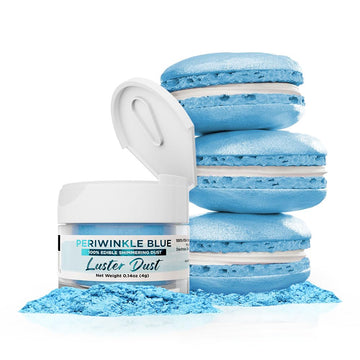 Luster Dust - Periwinkle Blue (4g 1x Jar) | Edible Vegan Dust & Paint for Cake Decorating, Ice Cream, Desserts, Cocktails and Be