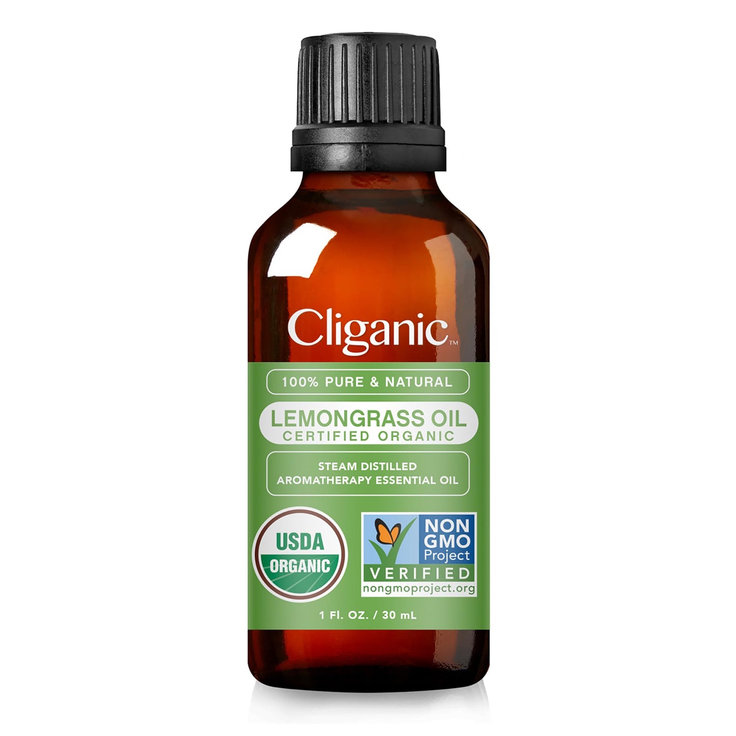 Cliganic Usda Organic Lemongrass Essential Oil, 1Oz - 100% Pure Natural Undiluted, For Aromatherapy Diffuser | Non-Gmo Verified