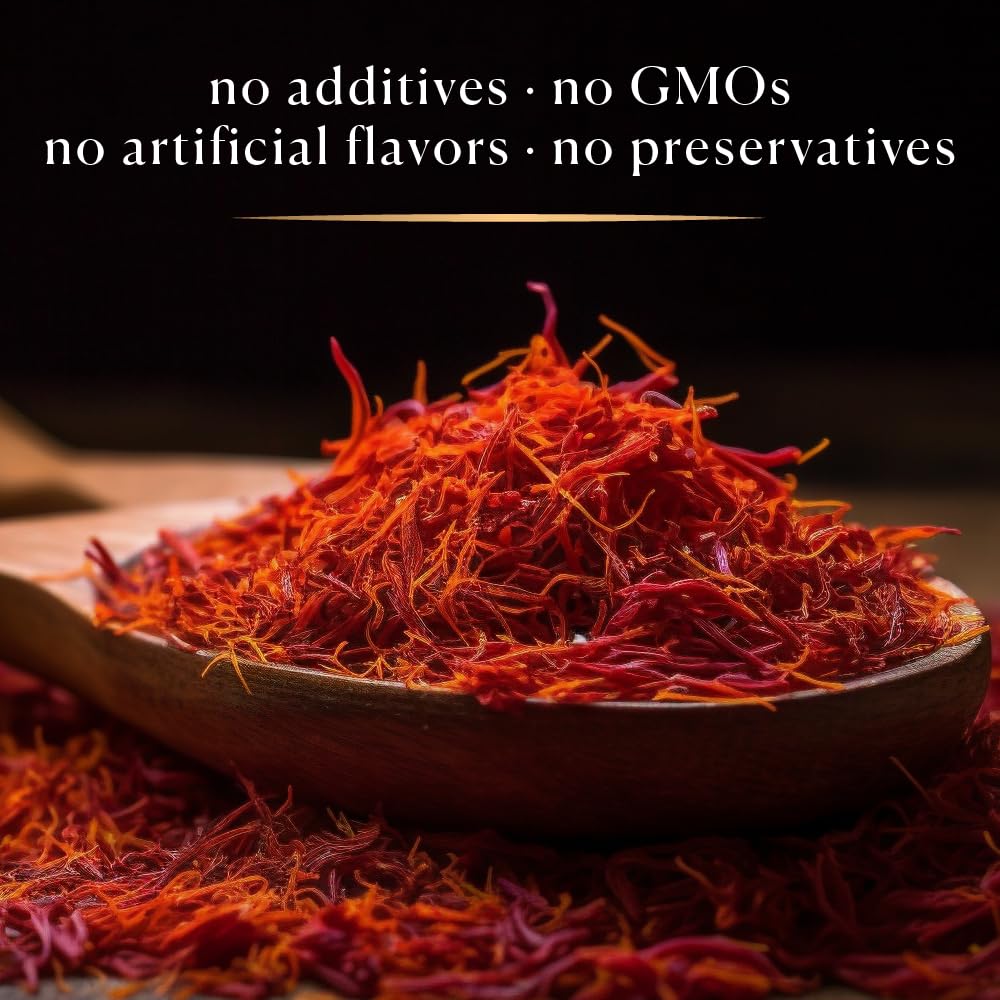 COOKS Premium Negin Grade Saffron Threads, Dark Red, 2 Grams for Tea, Paella, Risotto, Biryani, Dessert