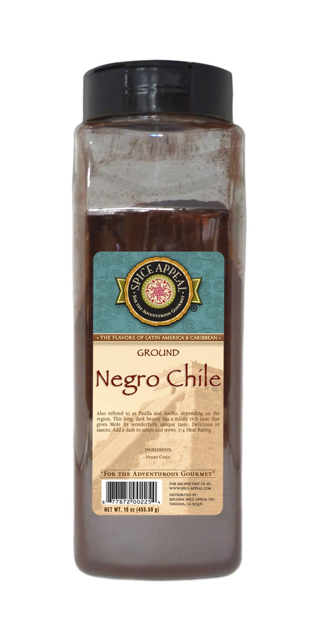 Spice Appeal Negro Chile Ground, 16 Ounce