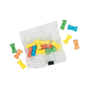Bone Shaped Candy Fun Packs For Halloween - 59 Bags - Treat Or Treat Party Candy