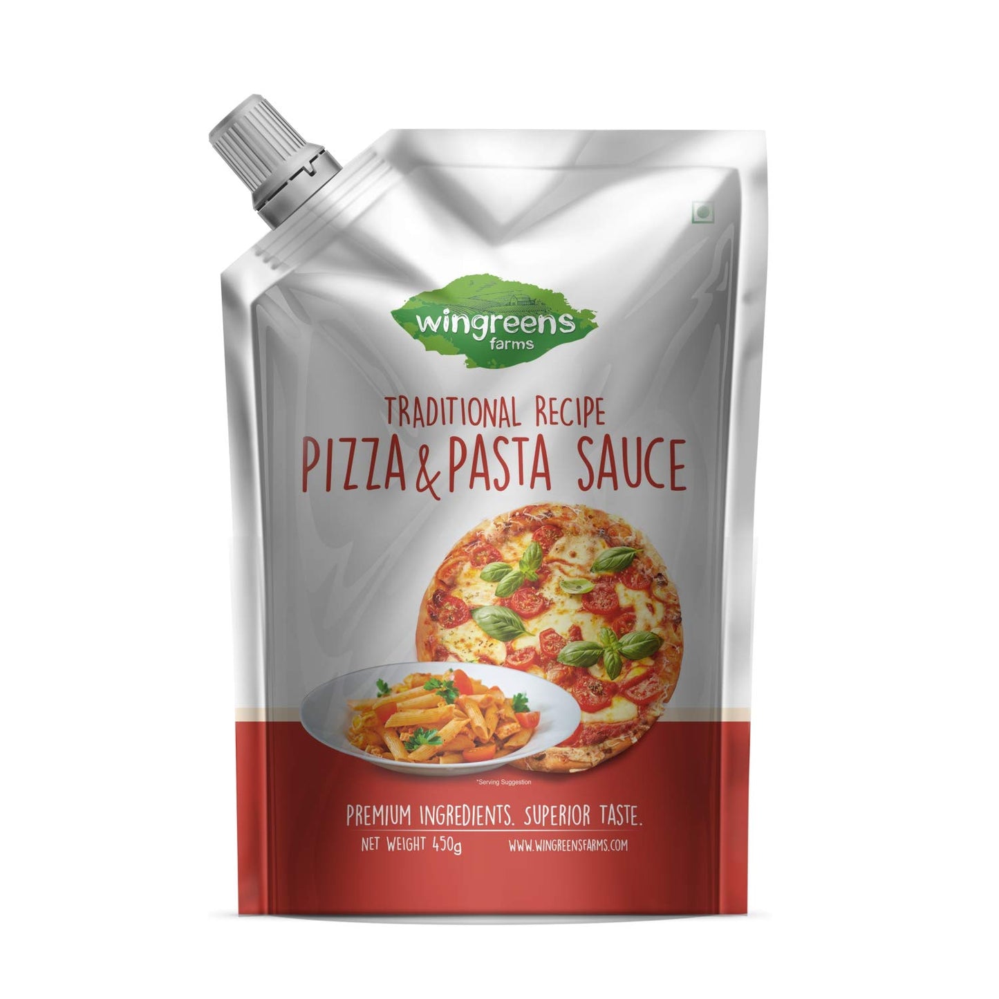 Wingreens Farms- Pizza N Pasta Sauce  450G  Pack Of 1