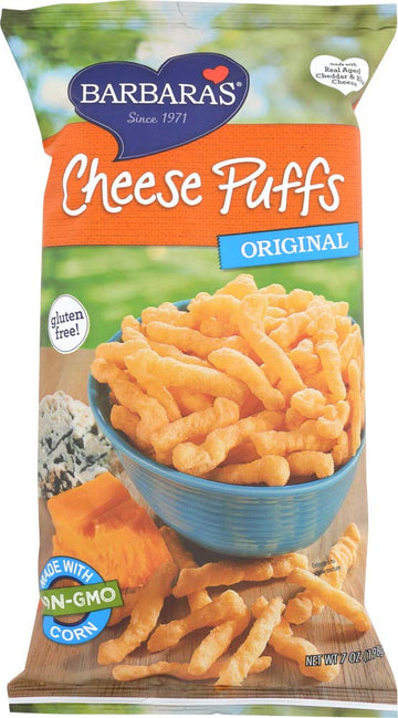 Barbaras Bakery, Cheese Puffs, Original, 7 oz(Pack of 3)