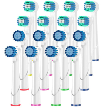 Khbd Replacement Toothbrush Heads Compatible With Oral B Braun- 16 Pack Professional Electric Precision & Sensitive Brush Heads 