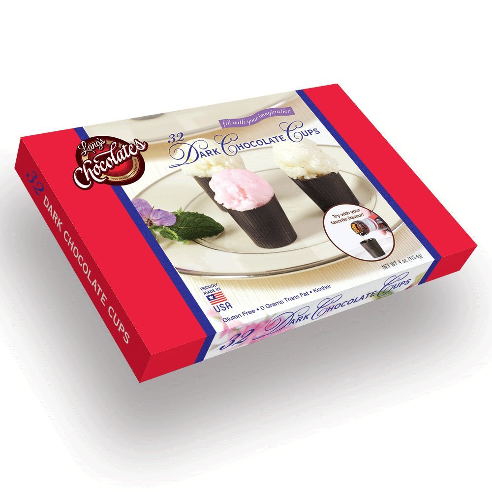 Langs Chocolates Dark Chocolate Cups, Dairy-Free, Gluten-Free, Kosher, 320 Count