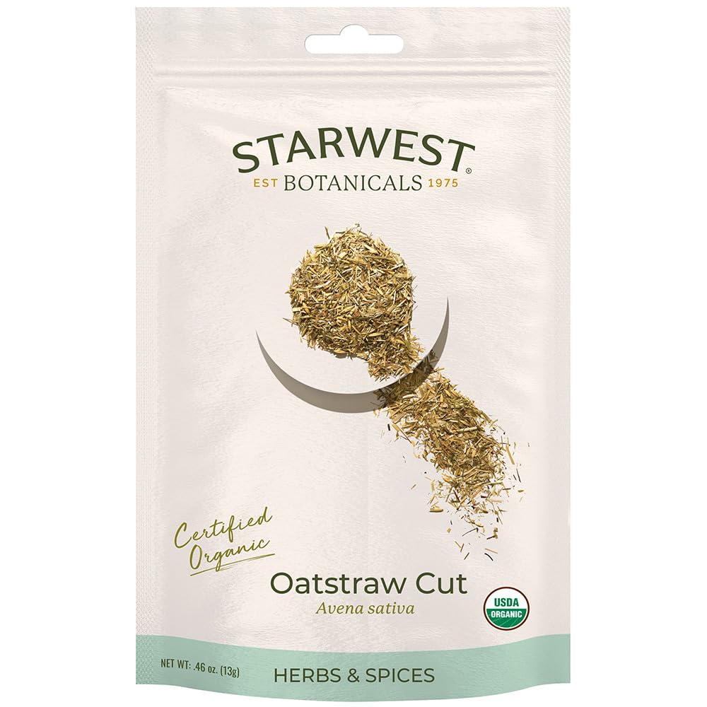 Starwest Botanicals Oatstraw Cut Organic, Eco-Friendly, 0.46 Ounce (Pack of 1)