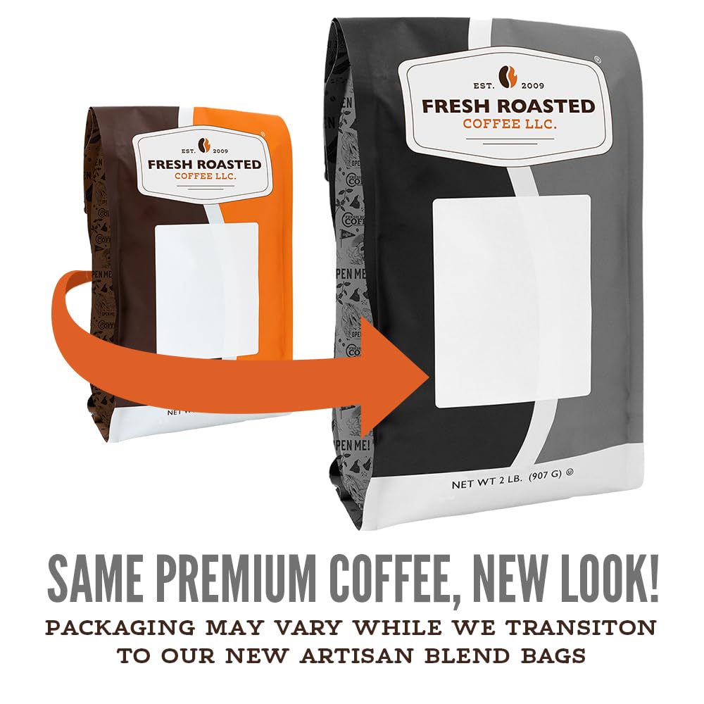 Fresh Roasted Coffee Seriously Dark Artisan Blend 5 lb Dark Roast  Kosher  Whole Bean