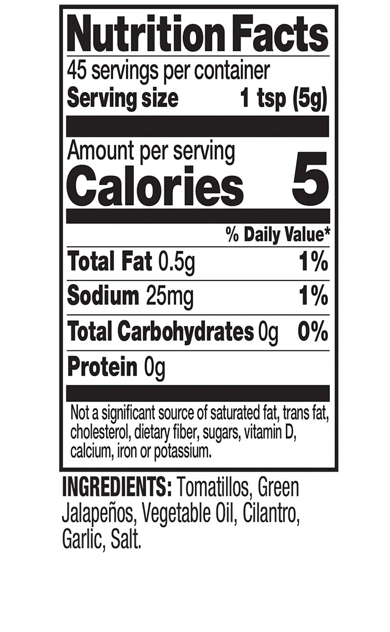 Tia Lupita Salsa Verde Hot Sauce 8 Oz (Pack Of 2) Flavorful Heat, Mild To Medium Spice - Gluten-Free, Non-Gmo, Sugar Free, Low S
