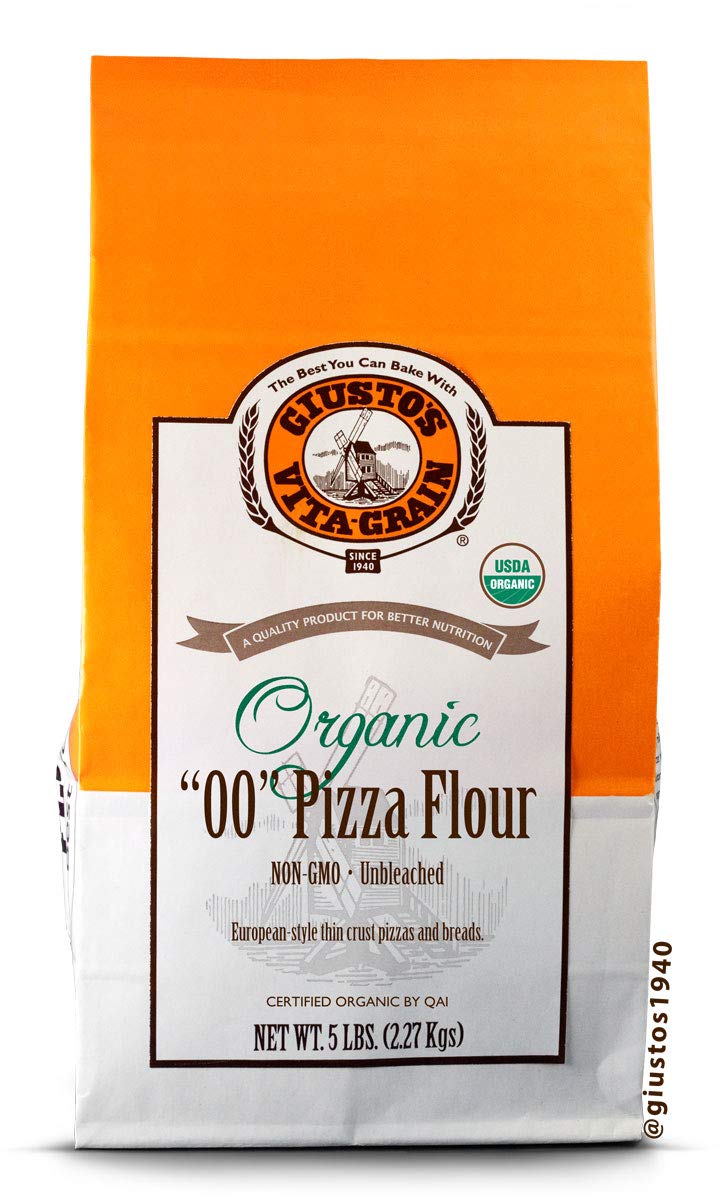 GiustoS Vita-Grain Organic 00 Unbleached Pizza Flour  5Lb Bag