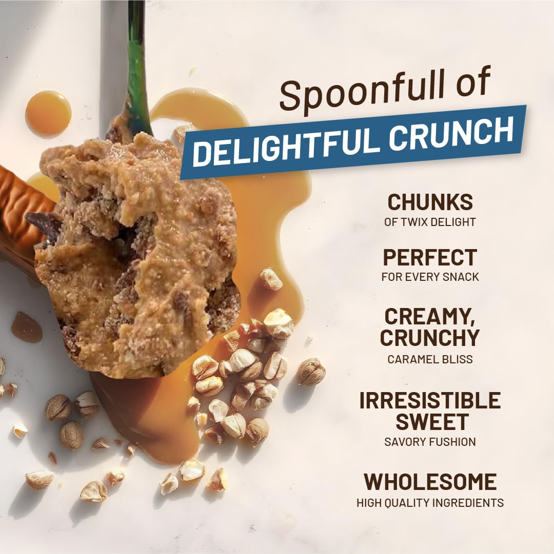 Rainbow Nut Butter, Twin Sticks Candy Bar Peanut Butter, Spread, Treat, Snack, Dessert, Caramel Bits, Caramel Syrup, Milk Chocol