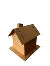 Gingerbread House Kit (Cardboard) - Pack of 5 - Small Size - Designed & Made in The USA - Christmas Holiday Craft for Home, Clas