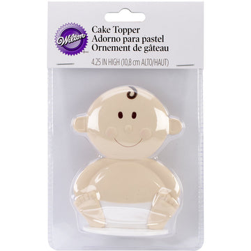 Wilton Baby Face Topper - Model 1006-257, Ideal for Baby Showers and Birthdays, Easy to Use Decoration