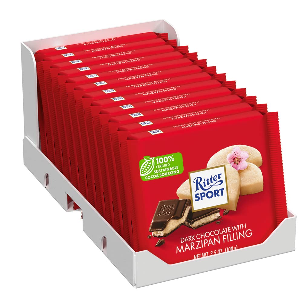 Ritter Sport Choc Bar Marzipan Bttrswt (Pack Of 12)