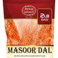 Masoor Dal 2 Pound Bag (32 Oz) - Red Lentils Split - All Natural By Spicy World