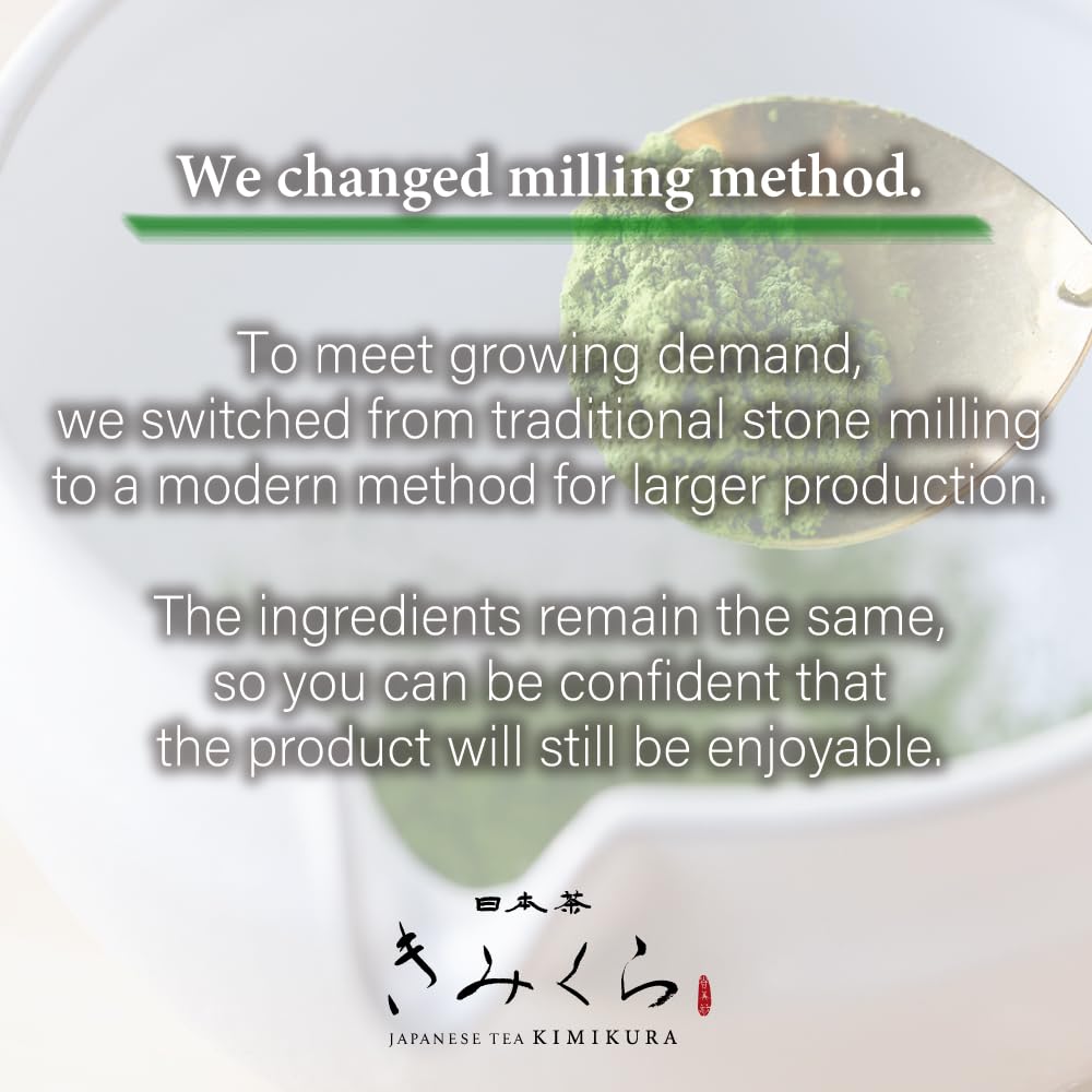 ORGANIC CEREMONIAL Matcha Green Tea Powder from Kagoshima JAPAN | Japanese Tea KIMIKURA | Matcha KIMIKURA (100g/3.5oz 1pack)