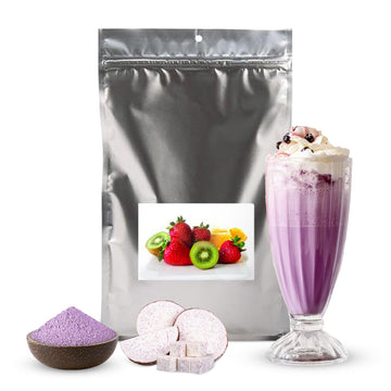 Fanale Ube Taro Bubble Tea Flavoring Powder - 2 lb - Purple Sweet Potato for Baking, Smoothies, Desserts, and Drinks