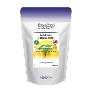 Gramzero Lemonade, Sugar Free Drink Mix, Pitcher Pack, Great For Nutrition Club Loaded Tea, Zero Calorie, Stevia Sweetened