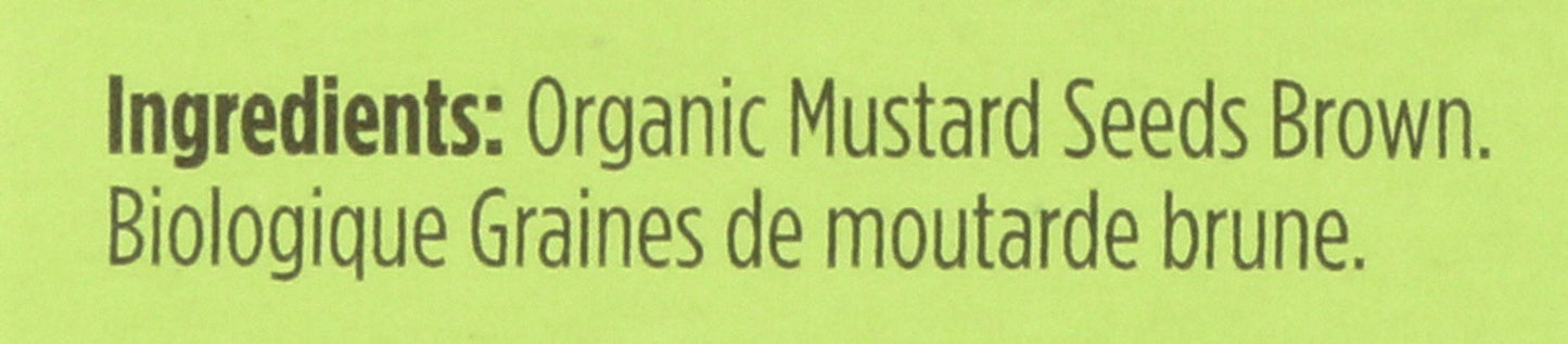 Spicely Organic Mustard Seeds Brown Whole 0.60 Ounce Ecobox Certified Gluten Free