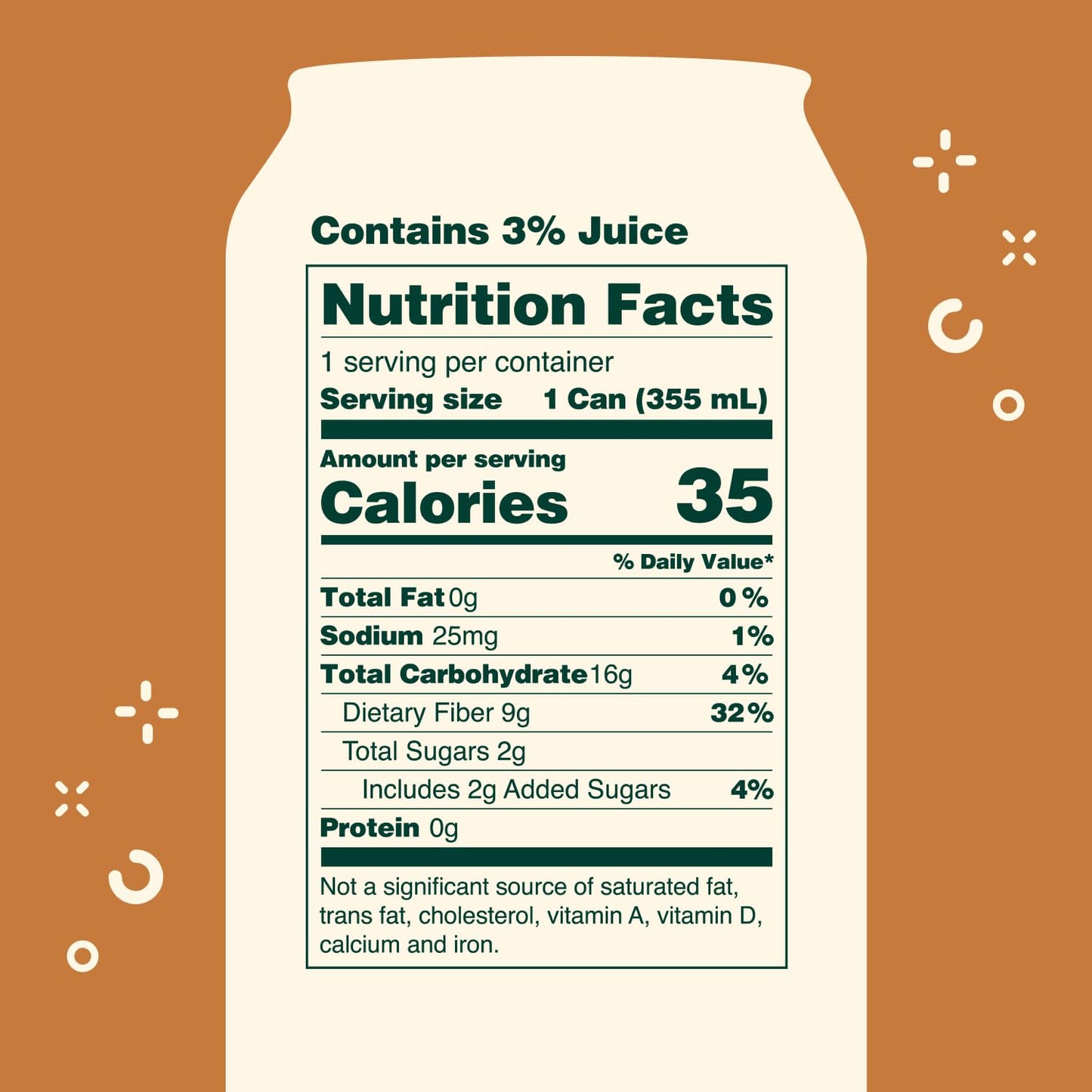 OLIPOP Prebiotic Soda, Classic Root malt-inspired, 12 Fl Oz, Pack of 12, Gluten Free, Vegan, Non-GMO