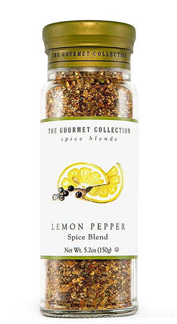 The Gourmet Collection Seasoning Blends Lemon Pepper Spice Blend: Seasoning Rub For Cooking Fish, Seafood, Chicken, Salmon, Vege