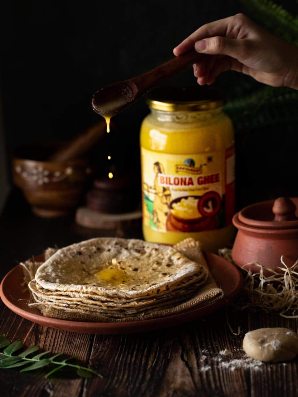 Gavyamart Ghee In Pantry, 100% Pure Kankrej A2 Cow Desi Ghee Non Gmo - Made Using Traditional Bilona Method Ghee - Glass Ghee Ja