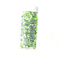 Homipooty Nonpareils Sprinkles Edible Green White Pearl Sugar 110g 2mm Mini Pearls for Cakes Cupcakes Ice Cream Decorations