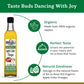 De La Rosa Organic Apple Cider Vinegar, Raw & Unfiltered, 16.9 Fl Oz, Vegan, Gluten-Free, Kosher for Passover
