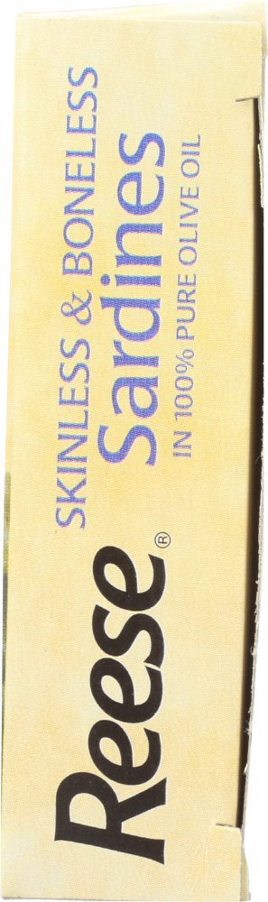 Reese Skinless And Boneless Sardines In Olive Oil, Cans, 3.75 oz