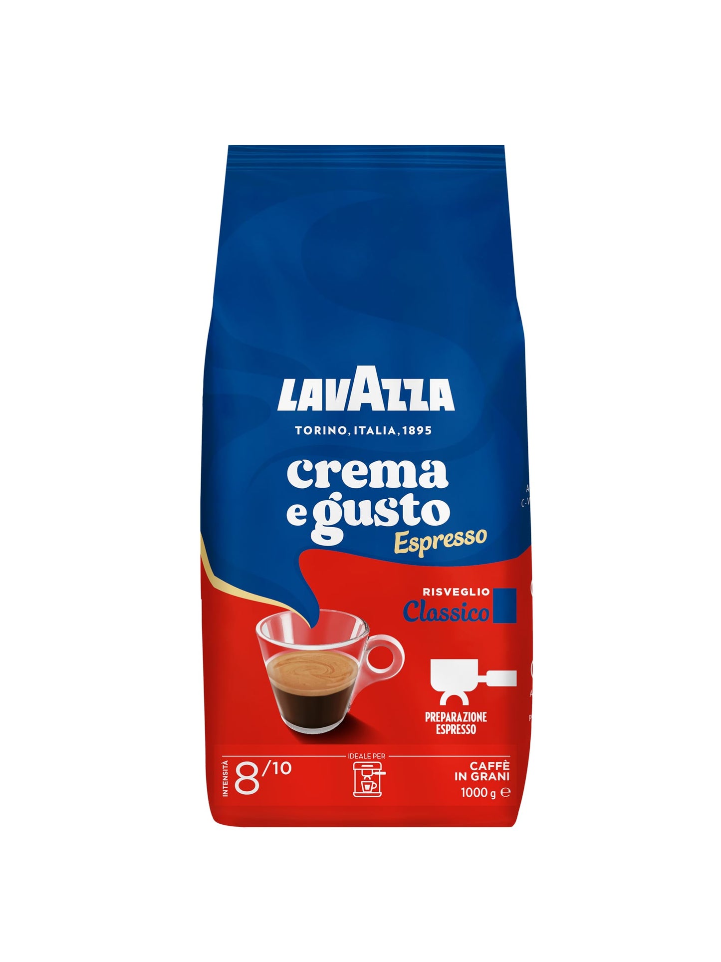 Lavazza Espresso Crema E Gusto (1Kg Bag Whole Beans)