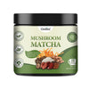 Grelim Mushroom Matcha, Japanese Ceremonial Matcha Infused With 7 Superfood Mushrooms, Mct Oil, Coconut Milk Powder, Great Tasti
