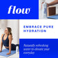 Flow Alkaline Spring Water - Natural Electrolytes, 16.9 FL Oz Bottles, Unflavored, Eco-Friendly Packaging, 12 Pack, White