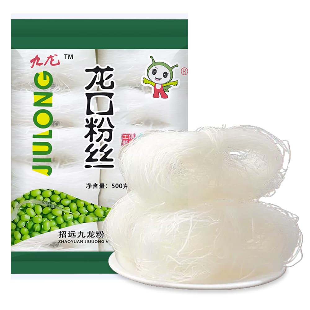 17.64oz Longkou Vermicelli Bean Thread Thin Noodles-Cold Mixed Soup And Other Flavors Glass Noodle-Vermicelli Noodles Smooth And