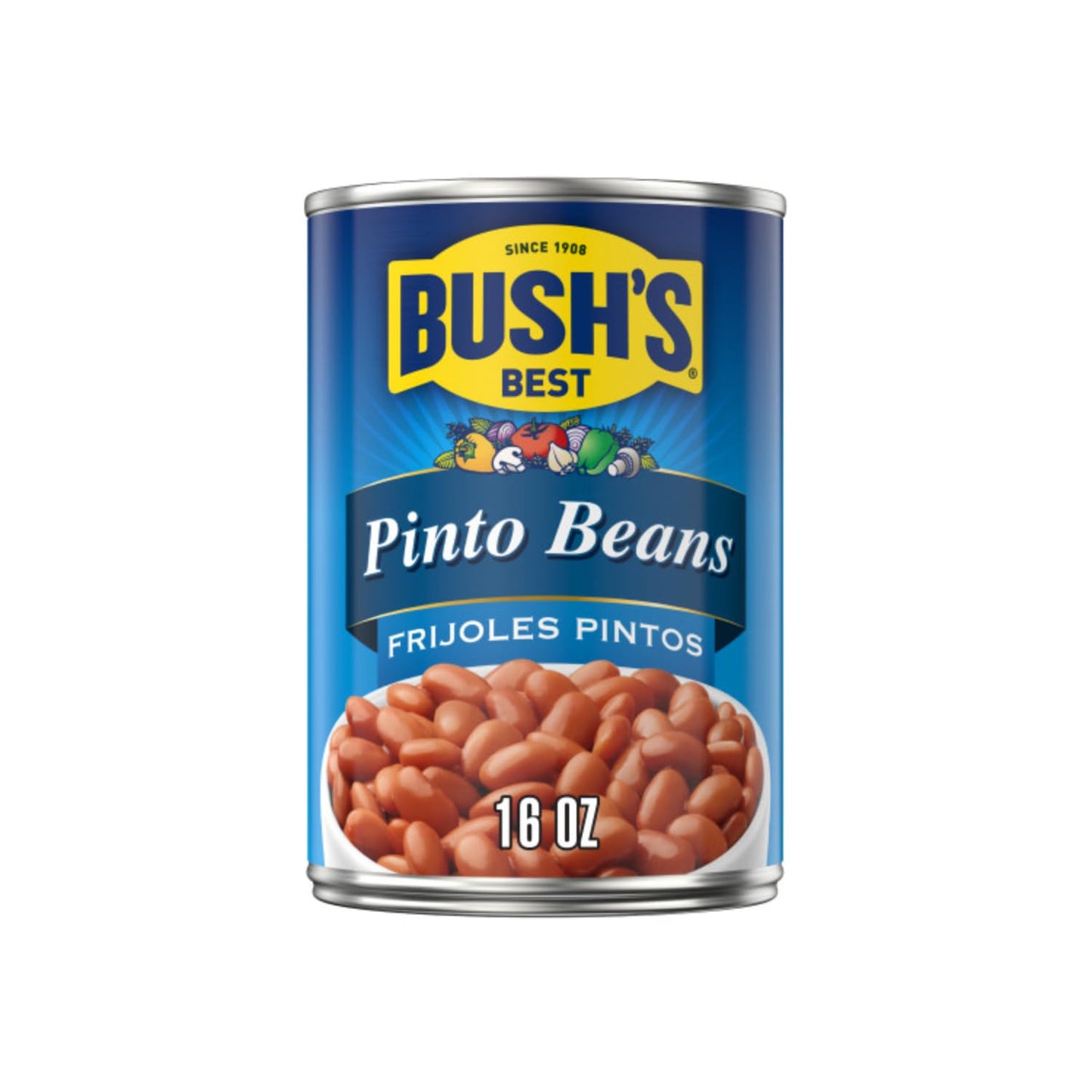 Bush'S Best Baked Beans, Pinto Power Variety Pack, 2 Southwest Zest Pinto Beans (15Oz), 2 Mild Chili Pinto Beans (16Oz), 2 Origi