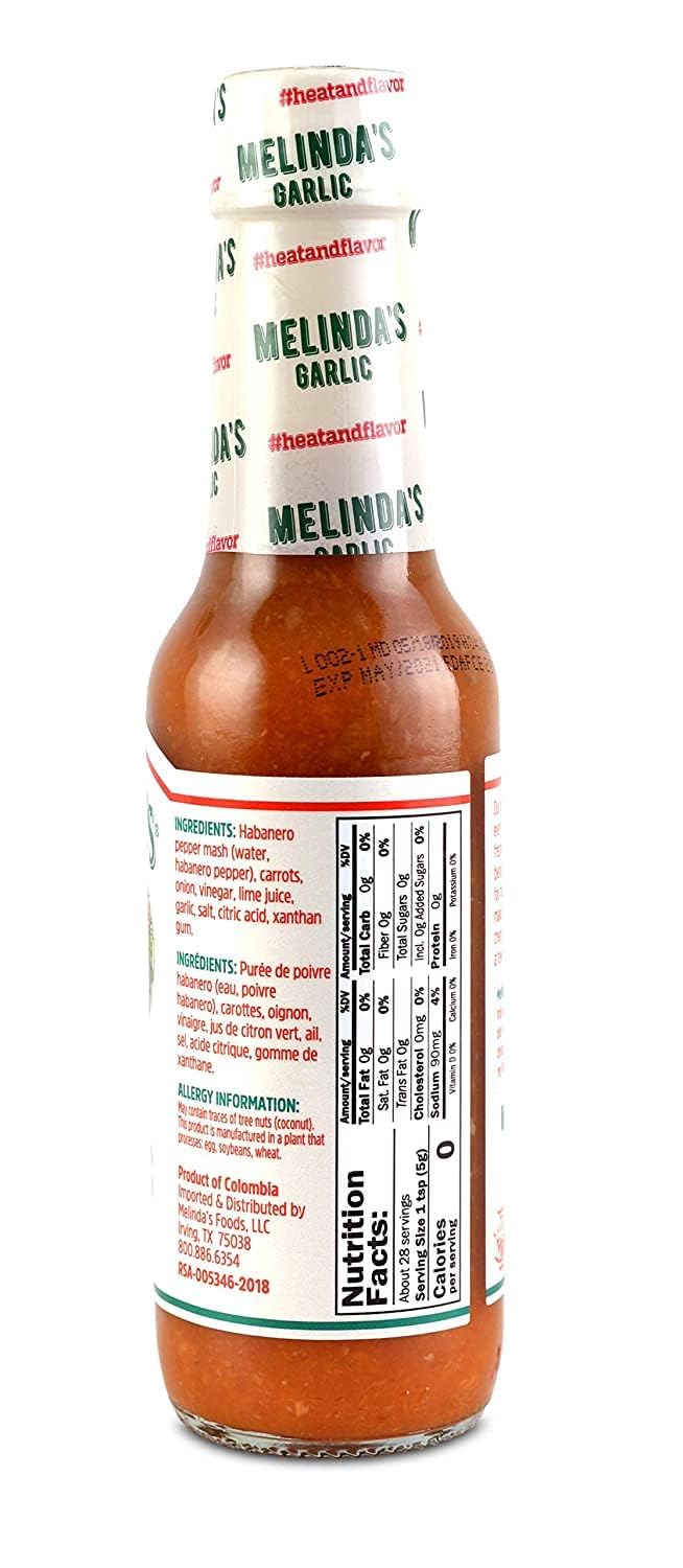 Melinda'S Garlic Habanero Hot Sauce (Pack Of 12)