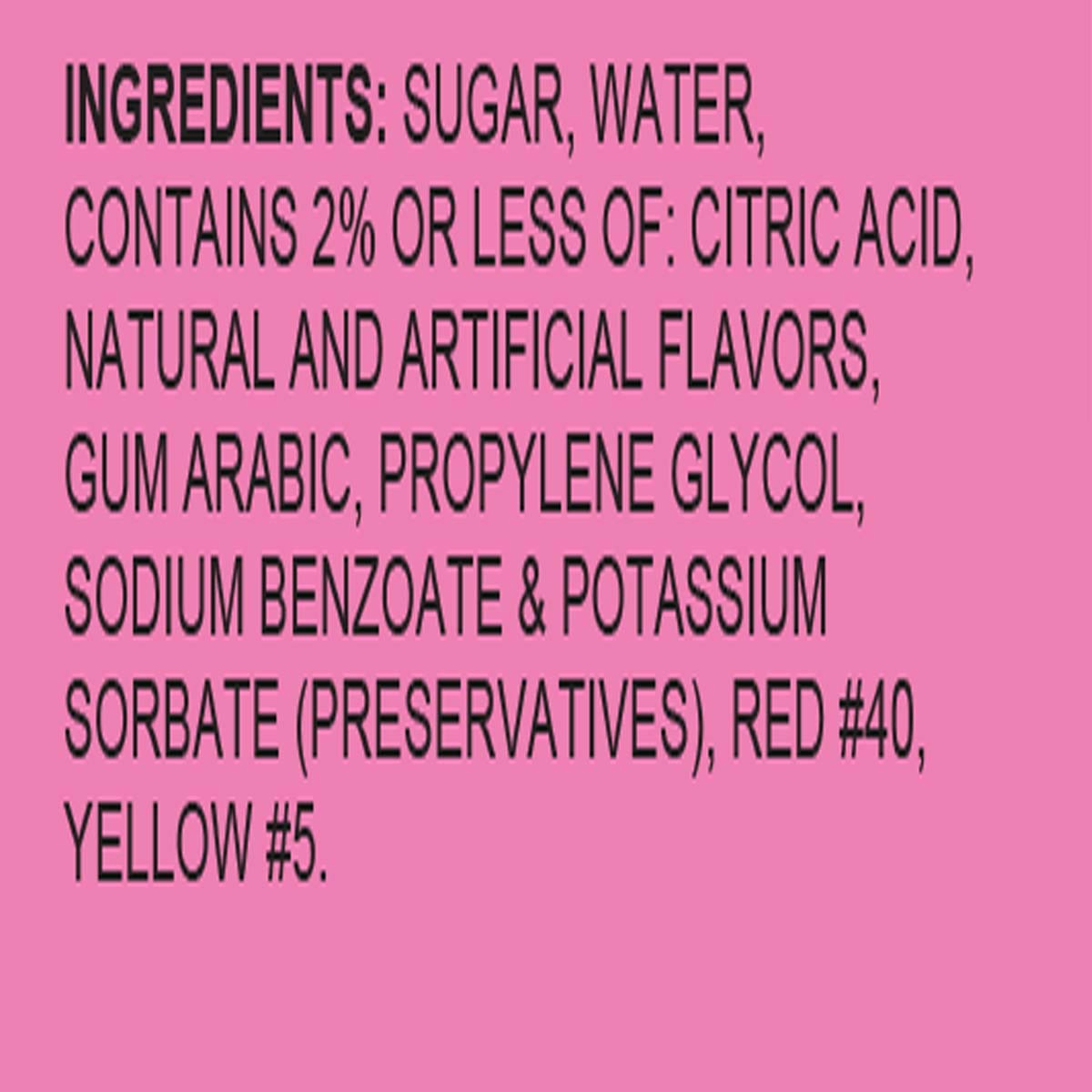 Hypothermias Shaved Ice & Snow Cone Syrup - BPA-Free Plastic Bottle Quart (32 Fl. Oz) - Pink Lemon Sour - Non-GMO 100% Pure Cane