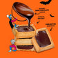 Michel et Augustin Chocolate Cookie Squares  Halloween Chocolate Gift Box  Dark Chocolate & Sea Salt French Shortbread Cookies  Halloween Candy Bulk  Individually Wrapped  30-Pack