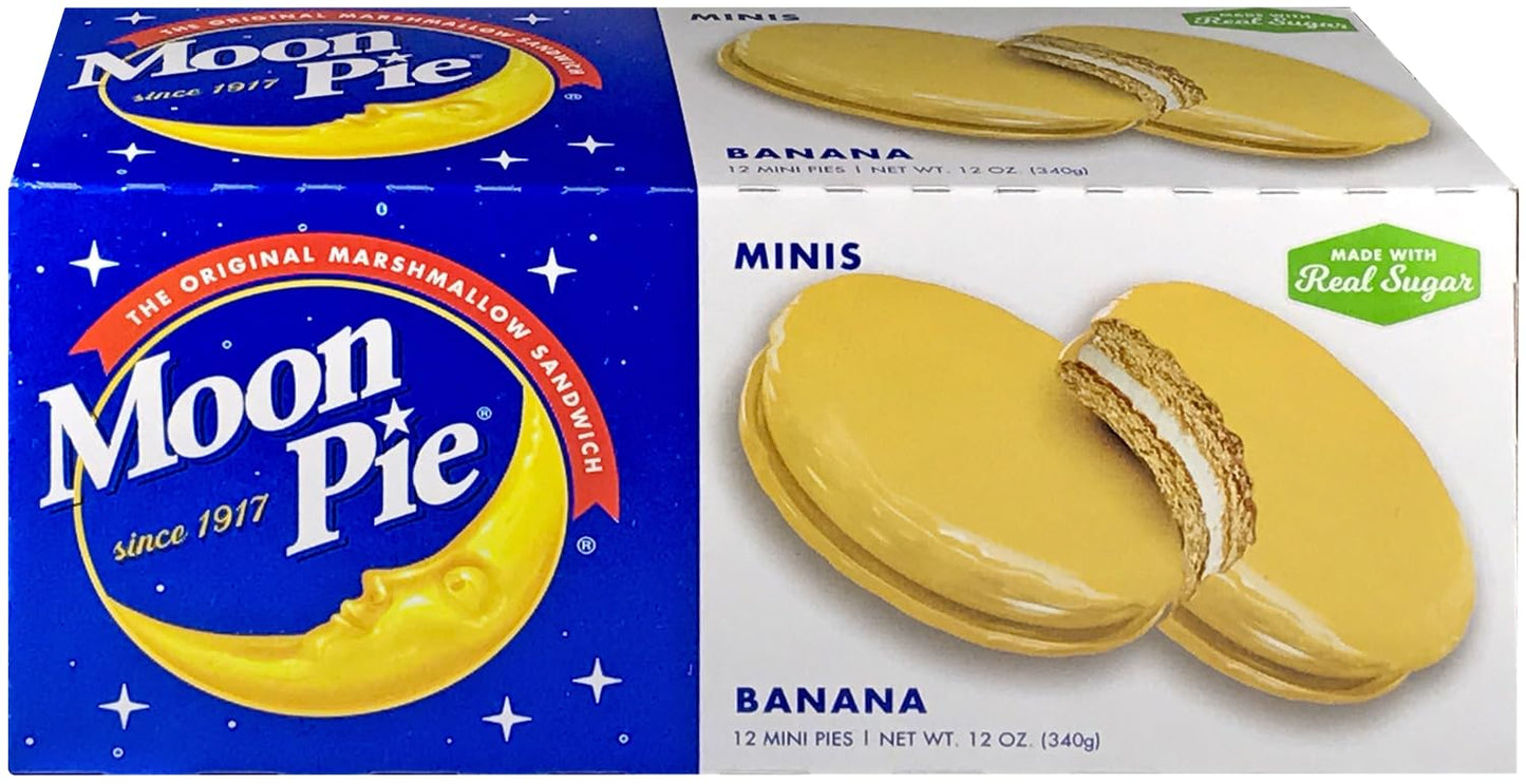 Moon Pie Mini Moon Pies, Banana Flavor, 12 Ounce (Pack of 1)